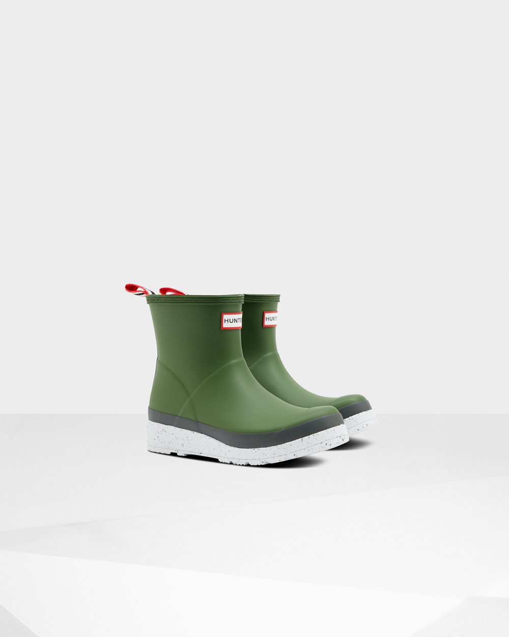 Botas Play Hunter Feminina Verdes/Branco - Original Short Speckle Rain - 82IDYPWBF